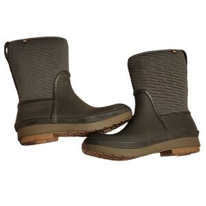 BOGS Women's Crandall II Mid Zip Waterproof Insulated Fall Green Winter Boots 9